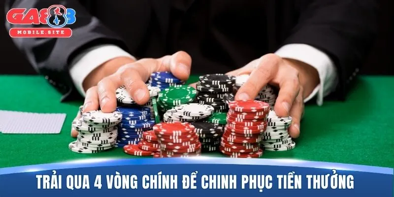 Trải qua 4 vòng chính để chinh phục tiền thưởng