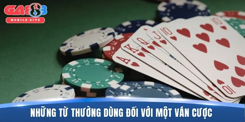 Những từ thường dùng đối với một ván cược