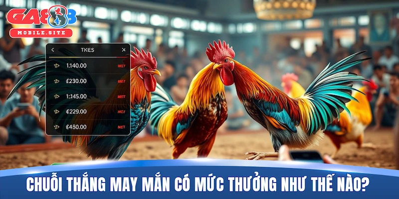 Chuỗi thắng may mắn có mức thưởng như thế nào?
