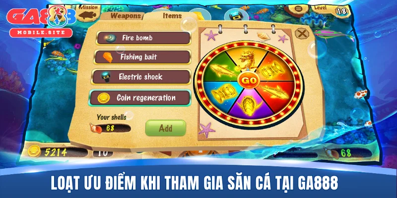 Bắn Cá Ăn Xu GA888 - Siêu Phẩm Săn Boss, Lượm Xu Hay Nhất 2 Loạt ưu điểm khi tham gia săn cá tại GA888