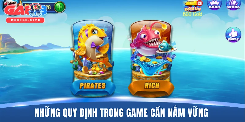 Những quy định trong game cần nắm vững 